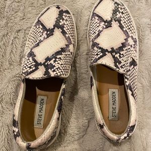 Steve Madden snakeskin sneakers